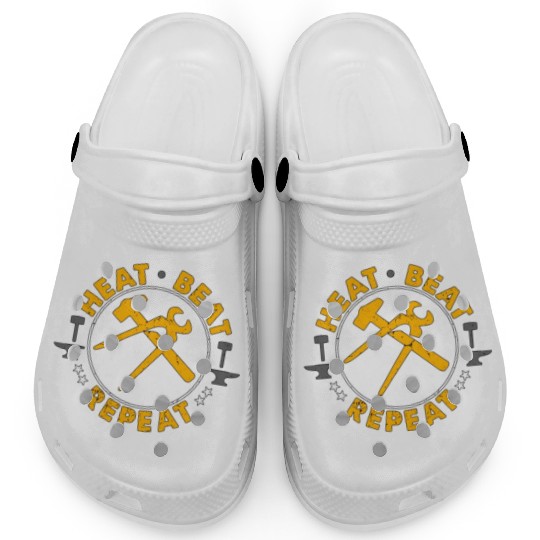 Forging Heat Beat Repeat Iron Worker Blacksmiths Clogs