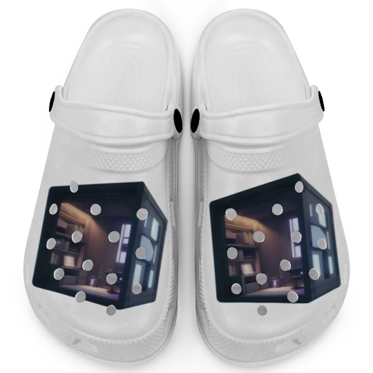 Small 3D Room Print - Cozy and Unique Home Clogs