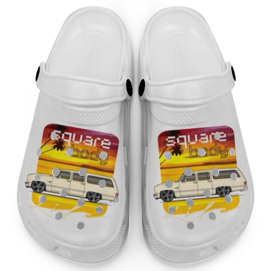 square Santa Fe Tan Clogs