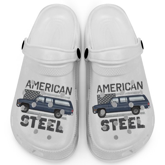 american steel Midnight Blue Clogs