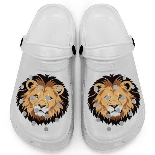 Royal Cartoon Lion - King of the Jungle 10 Clogs