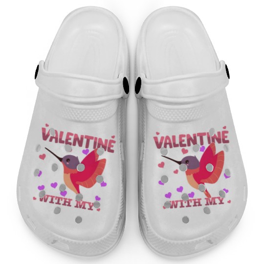 My First Valentine With My Hummingbird Animal Clogs
