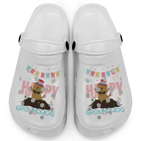 Happy Groundhog Day Clogs