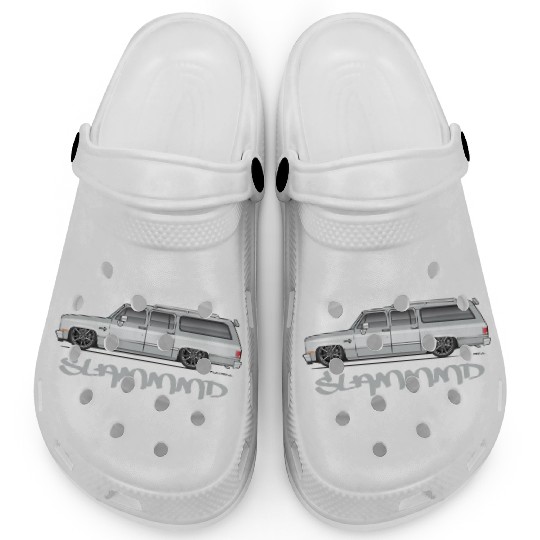 SLAMMMD Light Silver Clogs
