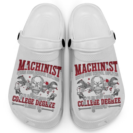 Machinist Using High School Diploma Lathe Operator Clogs