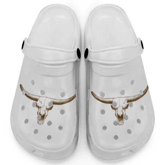 bull skull Clogs