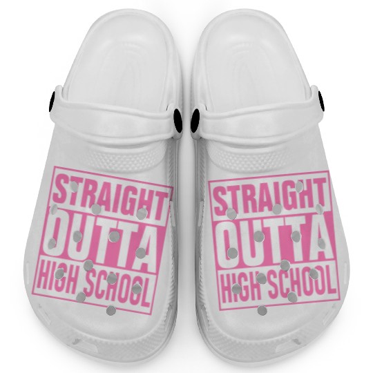 Straight Outta High School graduation Clogs