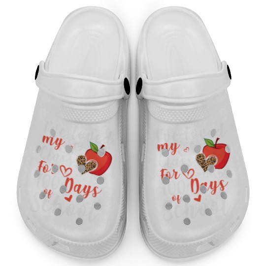 I've Loved my Class for 100 Days of School Teacher Clogs