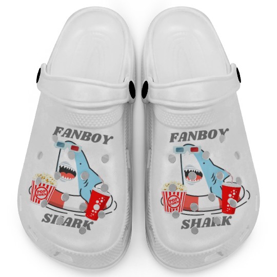 Cinema Fanboy Shark Clogs