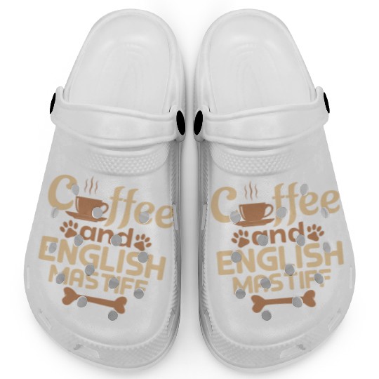 coffe and english mastiff pet lover Clogs