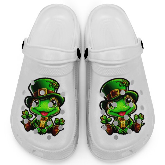 Frog Spells On St. Patrick's Day Clogs