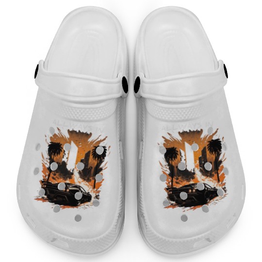 allways in race mode, sports car, drifting car Clogs