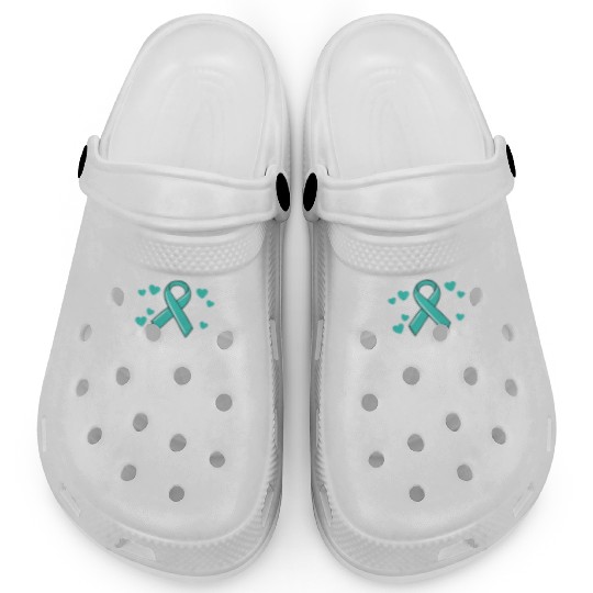 Friend Of A Warrior Support Team Ovarian Cancer Clogs