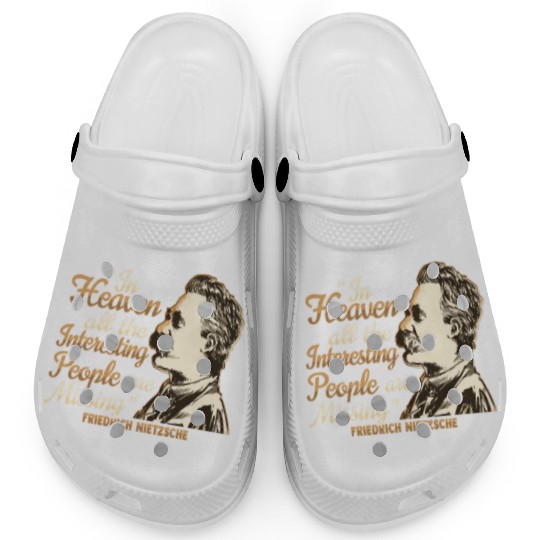 Nietzsche Quote Design for a Philosophy Student Clogs