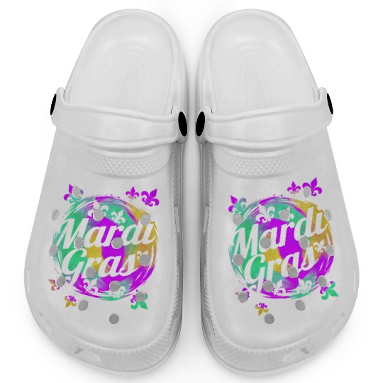 Fleur De Lis Logo For Mardi Gras Clogs