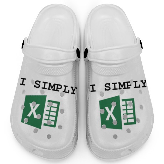 I Simply Excel Funny Accountant Spreadsheets Clogs