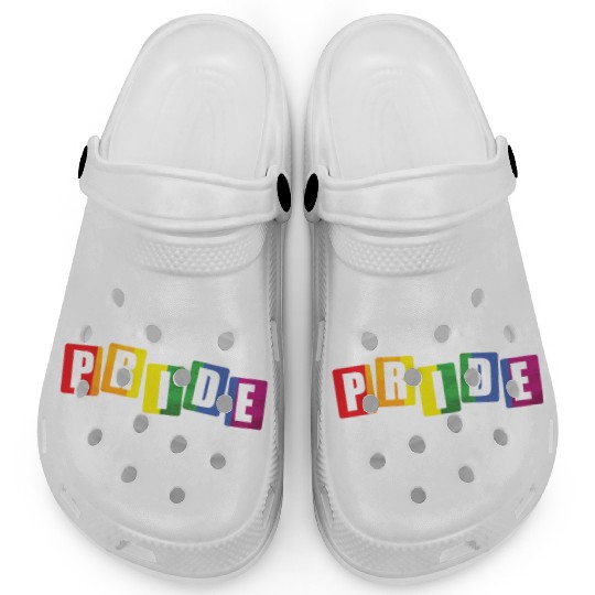 Pride Love LGBT Rainbow Colors Proud Clogs