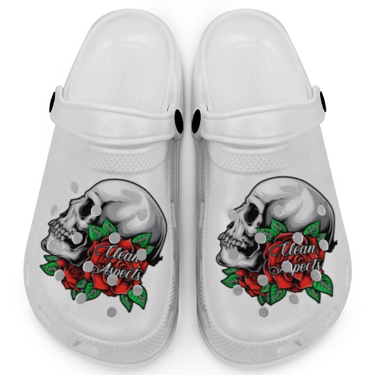 CA SKULL AND ROSES Clogs