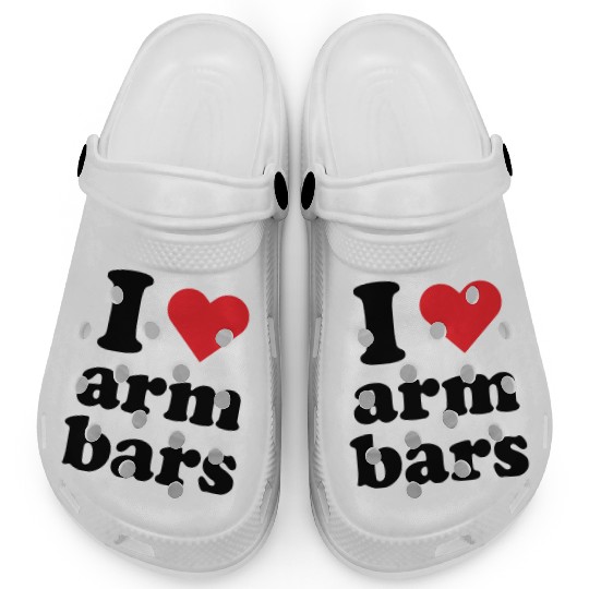 I Love Arm Bars Jiu Jitsu Merch Clogs