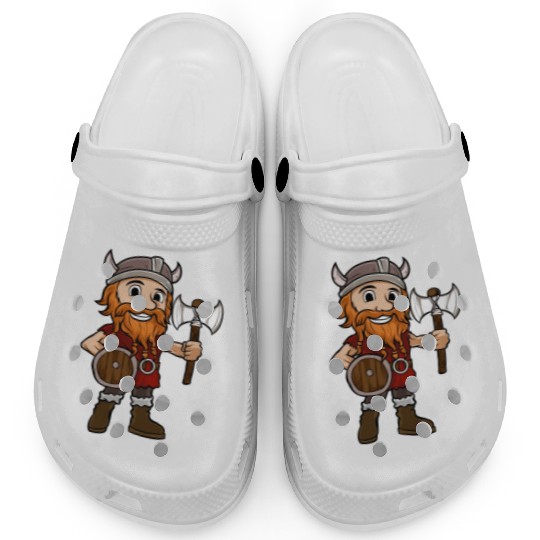 Viking Warrior Valhalla Norman Odin Axe Clogs