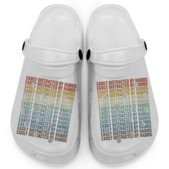 Easily Distracted By Radios Ham Radio Clogs