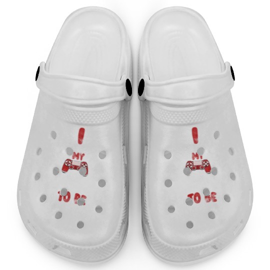 I Paused My Game To Be Here Mens Kids Boys Clogs