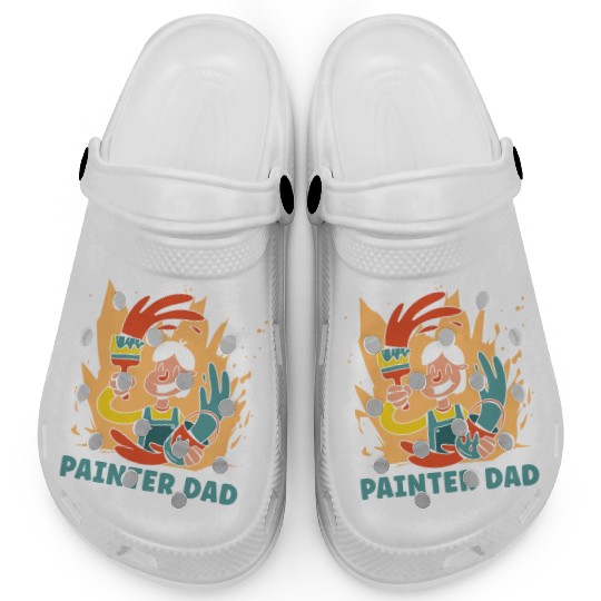 Painter Painting Dad Clogs