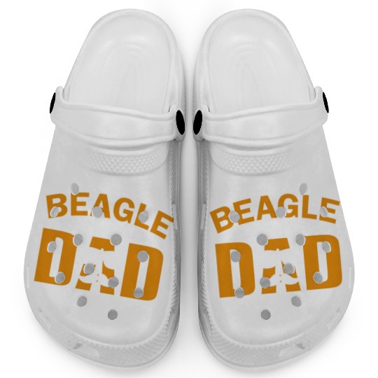 Beagle dad for dad dog lover Clogs