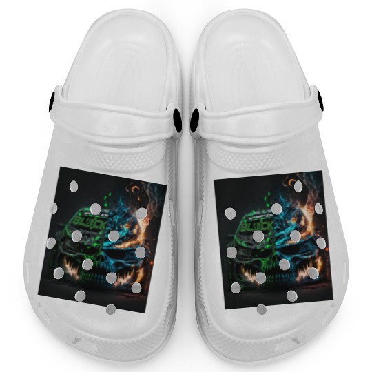 Racing Skulls Ken block Clogs