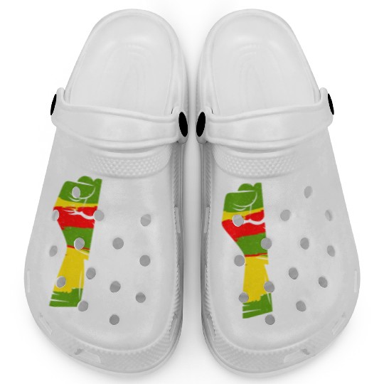 Juneteenth free since 1865 Black History US Africa Clogs