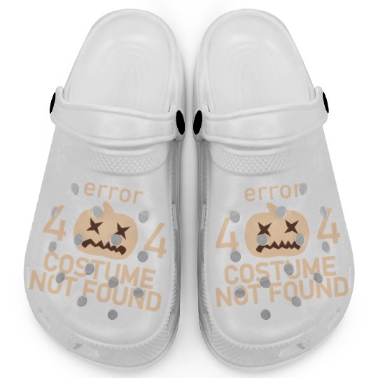 Error 404 Costume Not Found Low Budget Halloween P Clogs