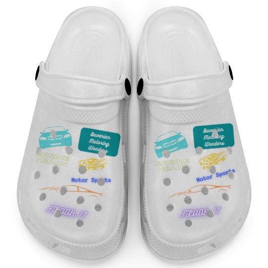 Car racing team design Clogs