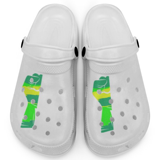 Juneteenth free since 1865 Black History US Africa Clogs