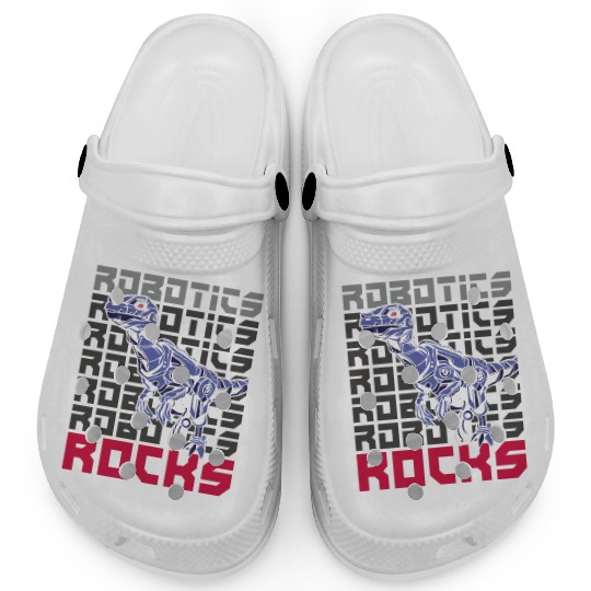 Robot Robotics Engineer T-Rex Clogs