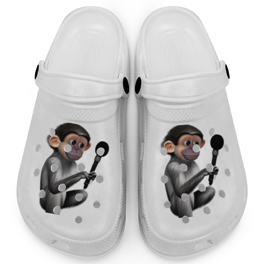 Little Monkey With Microphone Clogs