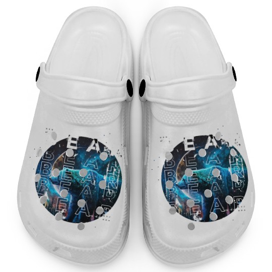 Midnight Roar: A Bear's Lunar Adventure Clogs
