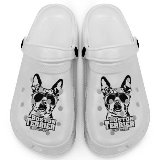 Boston Terrier coolest dog ever dog mom Clogs