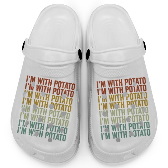 I'm With Potato Potato Lover Clogs
