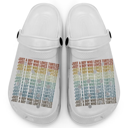 Just A Boy Who Loves Turtles Sea Turtle Lover Clogs