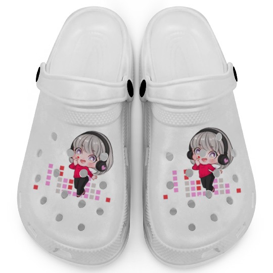Kawaii Kpop Anime Finger Heart Korean Pop Chibi Clogs