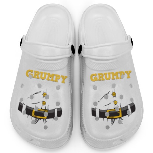 Grumpy Santa Claus - Ugly Christmas Clogs