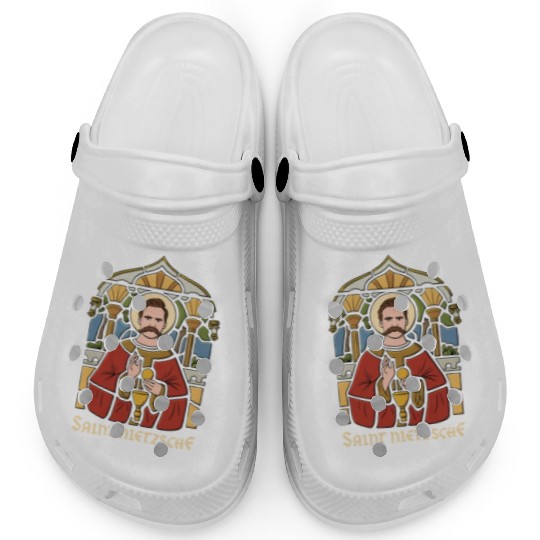 Saint Nietzsche Design for a Philosophy Student Clogs