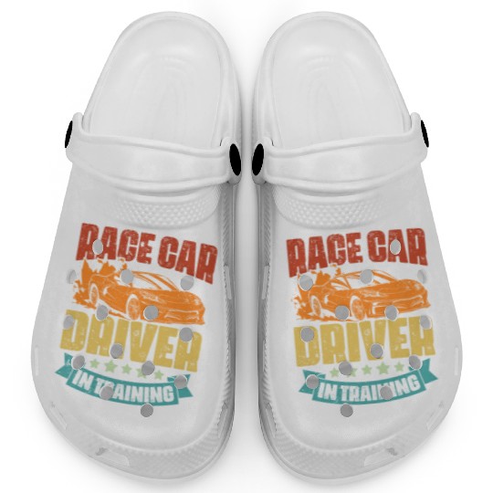 Vintage Race Car Driver In Training An Automotive Clogs