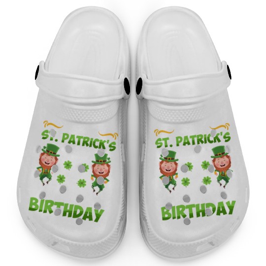 St. Patrick's Day Birthday Clogs