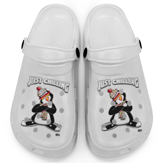 Just Chilling Penguin by Black Sheep Graphix Clogs