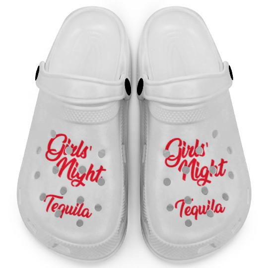 Girls night out I bring the tequila Spring Break Clogs