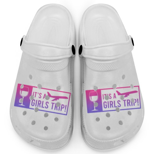 It's a Girls Trip Girls Vacation Spring Break Clogs