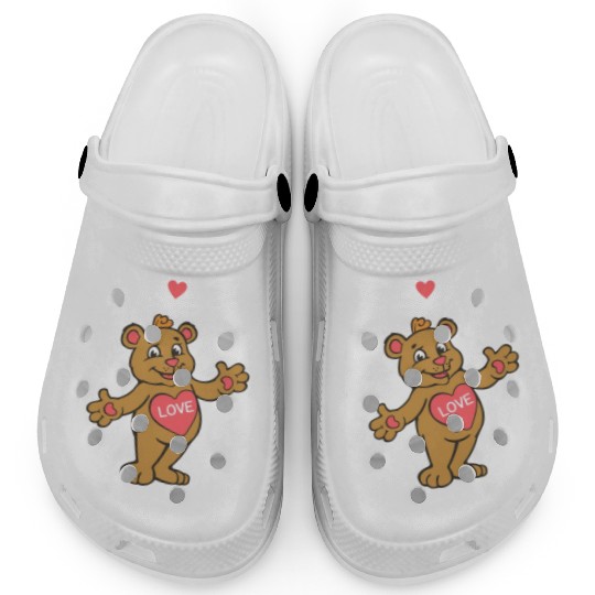 Free Hugs Teddy Bear Clogs