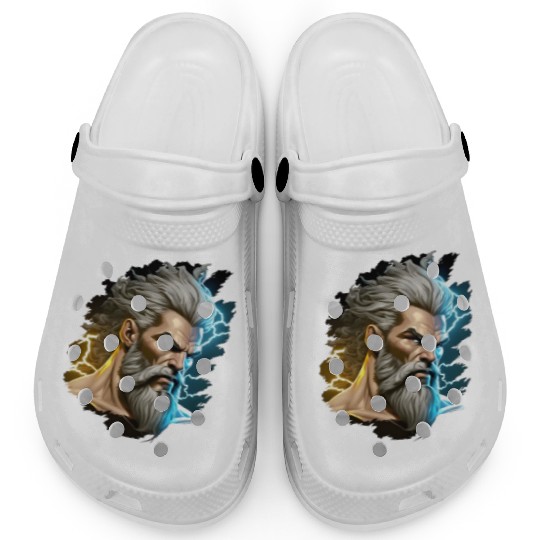 The sticker could feature the silhouette of Zeus Clogs