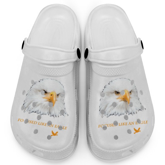Bald Eagle Gift Idea Focussed like an Eagle Photo Clogs